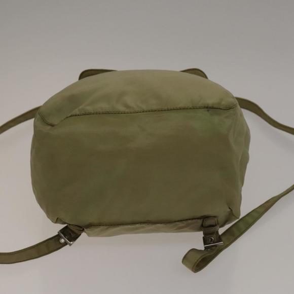 PRADA Backpack Nylon Beige Silver Auth bs27131 main image 10